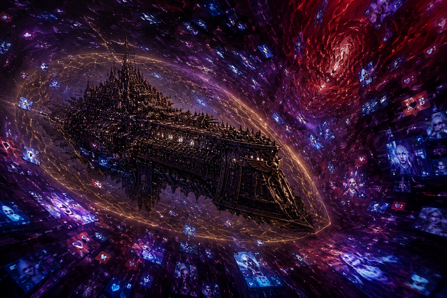 星舰穿越由社交媒体构成的亚空间